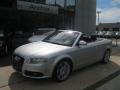 2009 Ice Silver Metallic Audi A4 2.0T quattro Cabriolet  photo #2