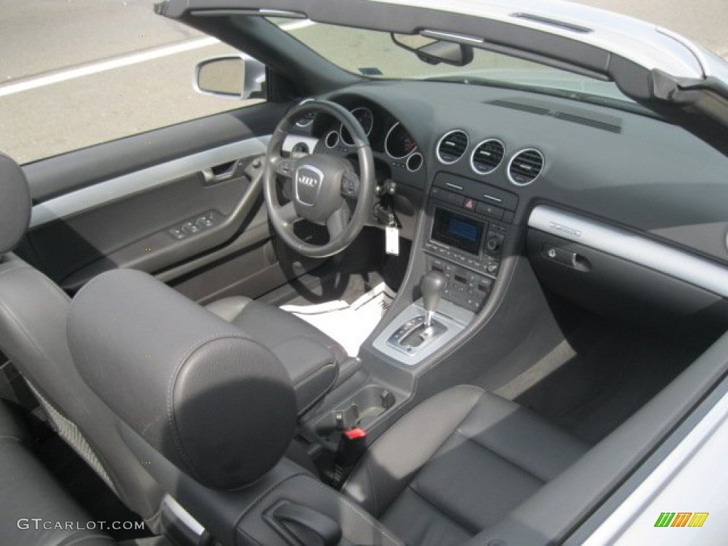 2009 A4 2.0T quattro Cabriolet - Ice Silver Metallic / Black photo #9