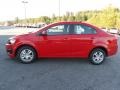 2012 Victory Red Chevrolet Sonic LS Sedan  photo #1