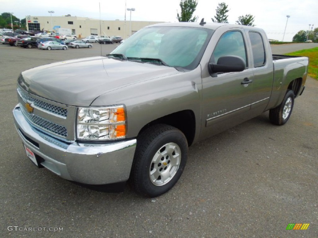 2013 Silverado 1500 LT Extended Cab - Graystone Metallic / Ebony photo #1