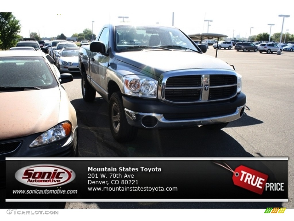 2008 Ram 1500 ST Regular Cab 4x4 - Mineral Gray Metallic / Medium Slate Gray photo #1