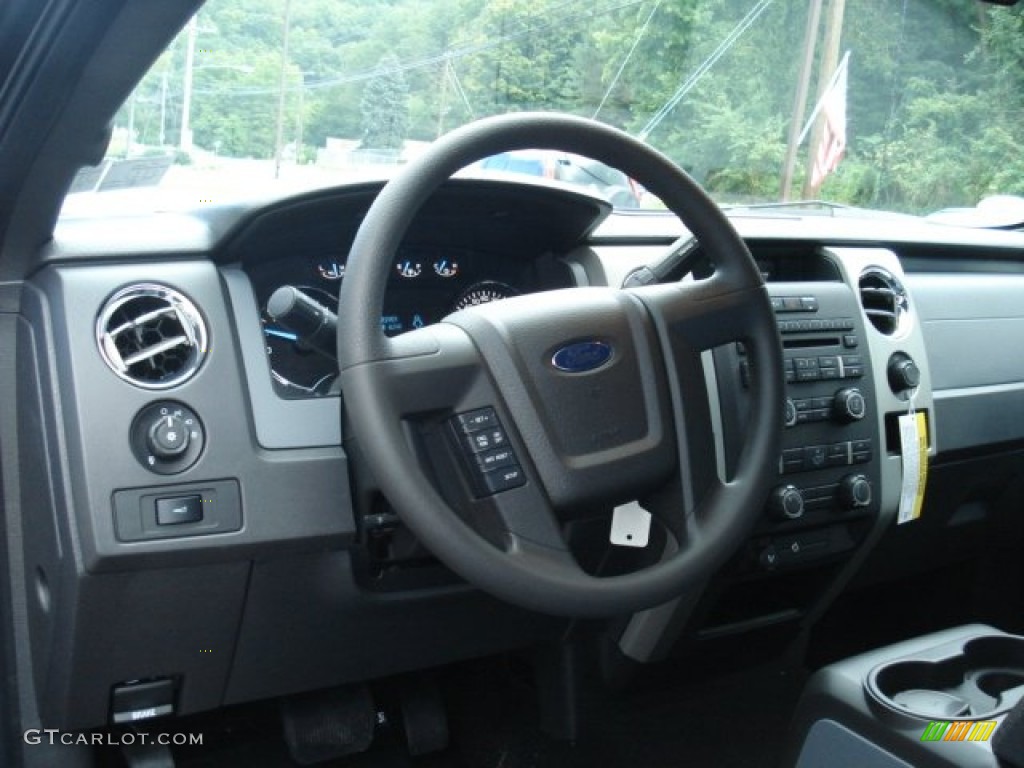 2012 F150 XLT SuperCab 4x4 - Blue Flame Metallic / Steel Gray photo #10