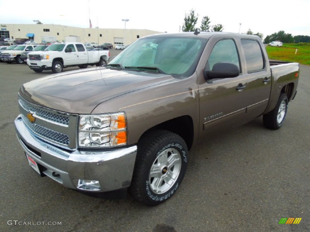 2013 Silverado 1500 LT Crew Cab 4x4 - Mocha Steel Metallic / Light Cashmere/Dark Cashmere photo #1