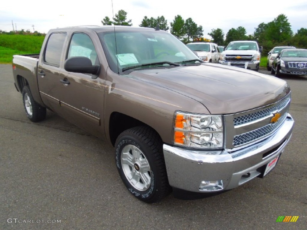 2013 Silverado 1500 LT Crew Cab 4x4 - Mocha Steel Metallic / Light Cashmere/Dark Cashmere photo #2