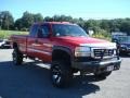 Fire Red 2006 GMC Sierra 2500HD SLE Extended Cab 4x4