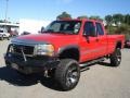 2006 Fire Red GMC Sierra 2500HD SLE Extended Cab 4x4  photo #3