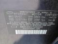 2X: Regatta Blue 2007 Hyundai Elantra SE Sedan Color Code