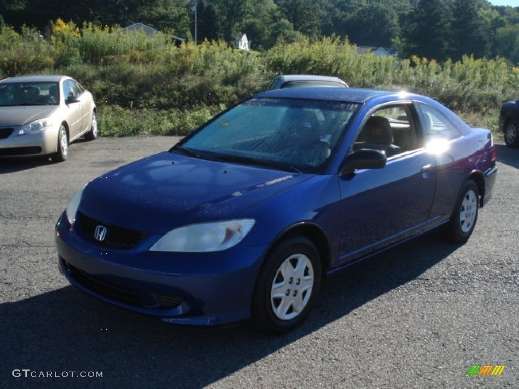 2005 Civic Value Package Coupe - Fiji Blue Pearl / Ivory photo #3