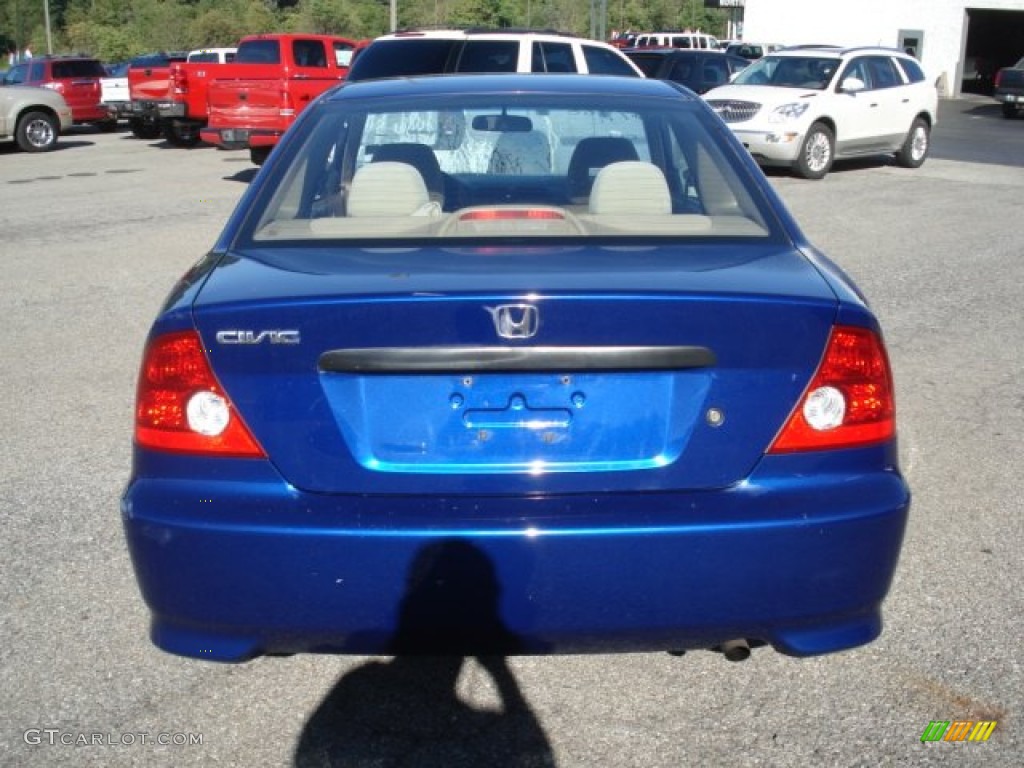 2005 Civic Value Package Coupe - Fiji Blue Pearl / Ivory photo #5