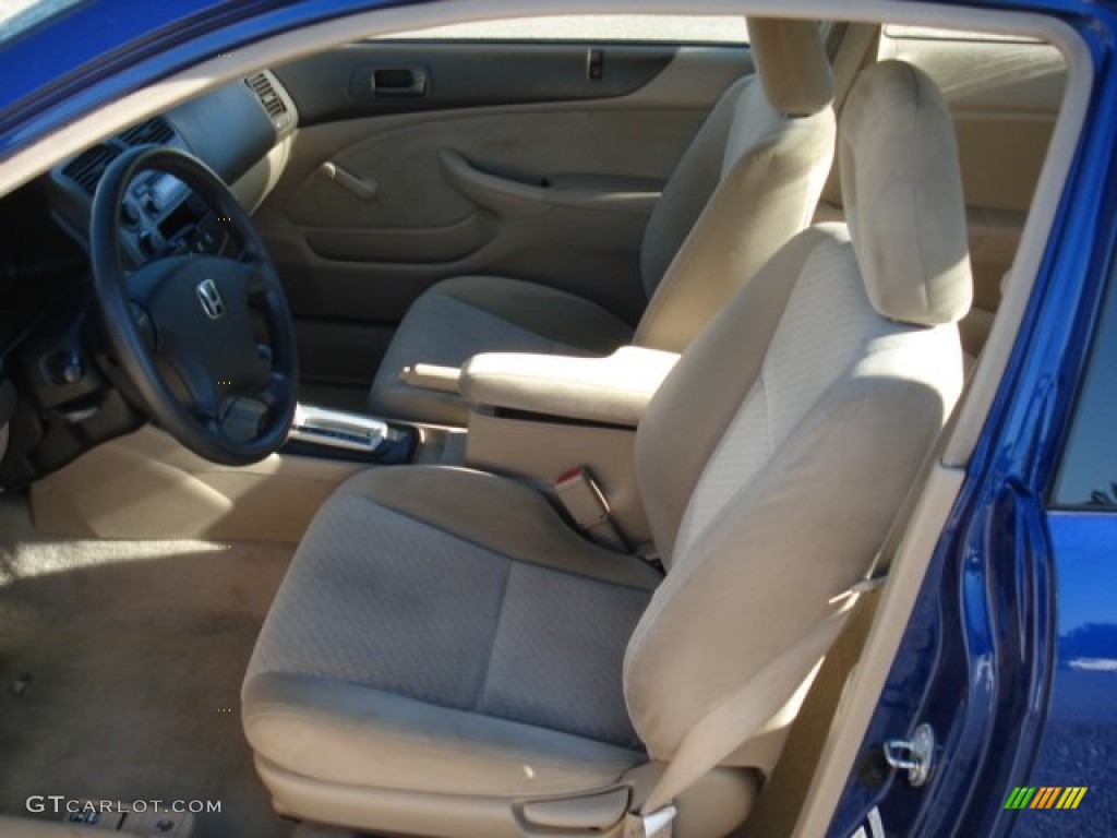 2005 Civic Value Package Coupe - Fiji Blue Pearl / Ivory photo #9