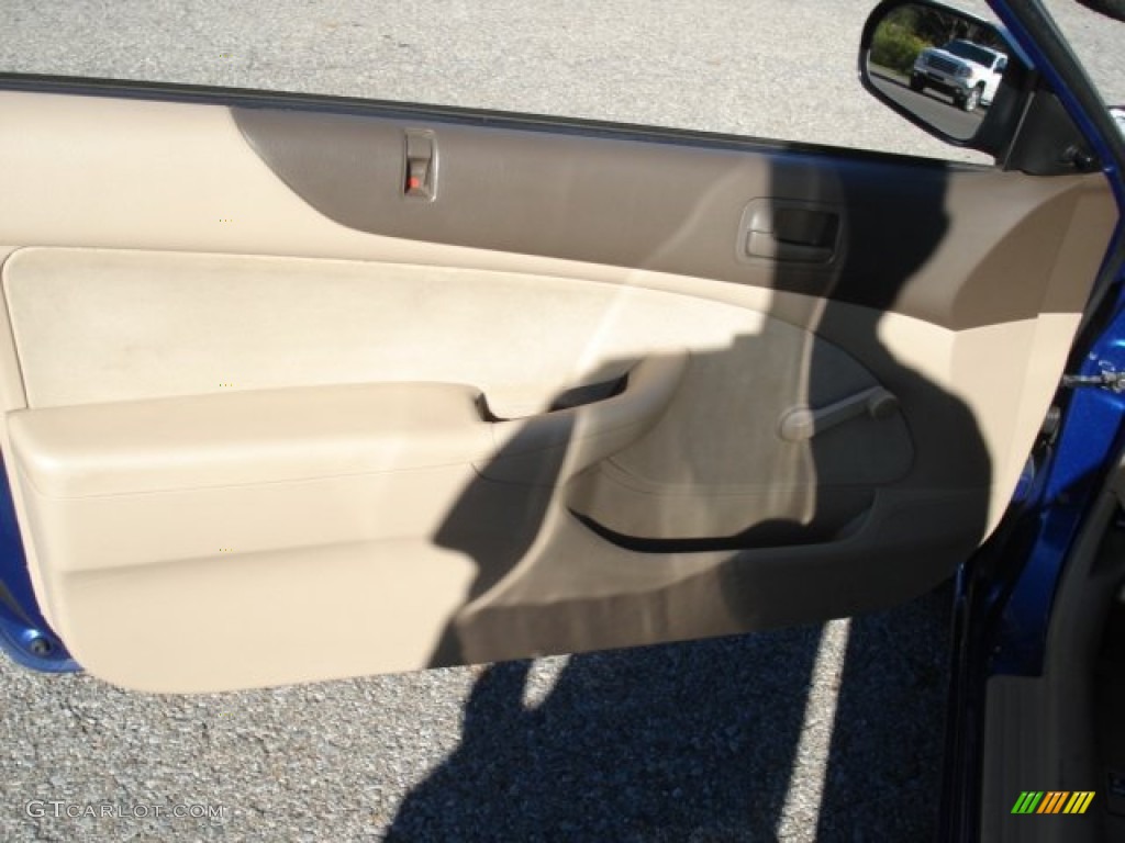 2005 Civic Value Package Coupe - Fiji Blue Pearl / Ivory photo #10