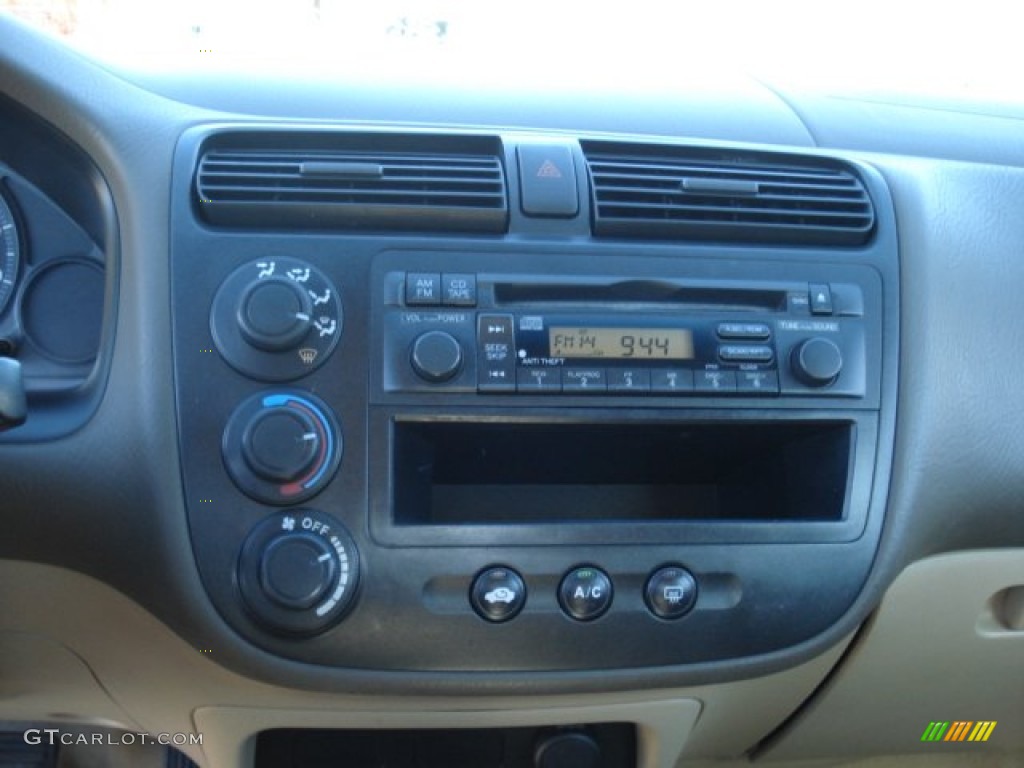 2005 Civic Value Package Coupe - Fiji Blue Pearl / Ivory photo #12