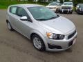 2013 Silver Ice Metallic Chevrolet Sonic LT Hatch  photo #2