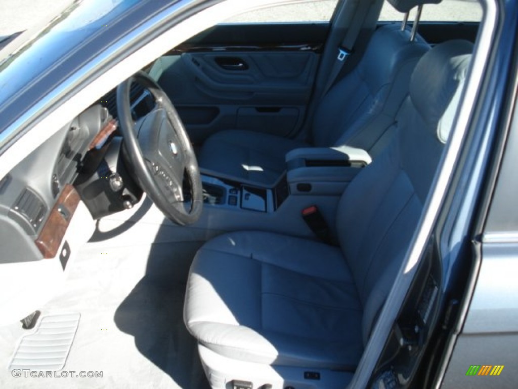 2000 7 Series 740iL Sedan - Anthracite Metallic / Grey photo #8