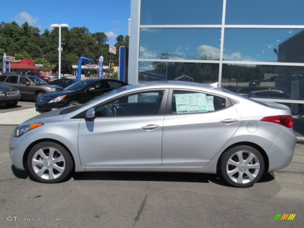 2013 Elantra Limited - Silver / Black photo #2