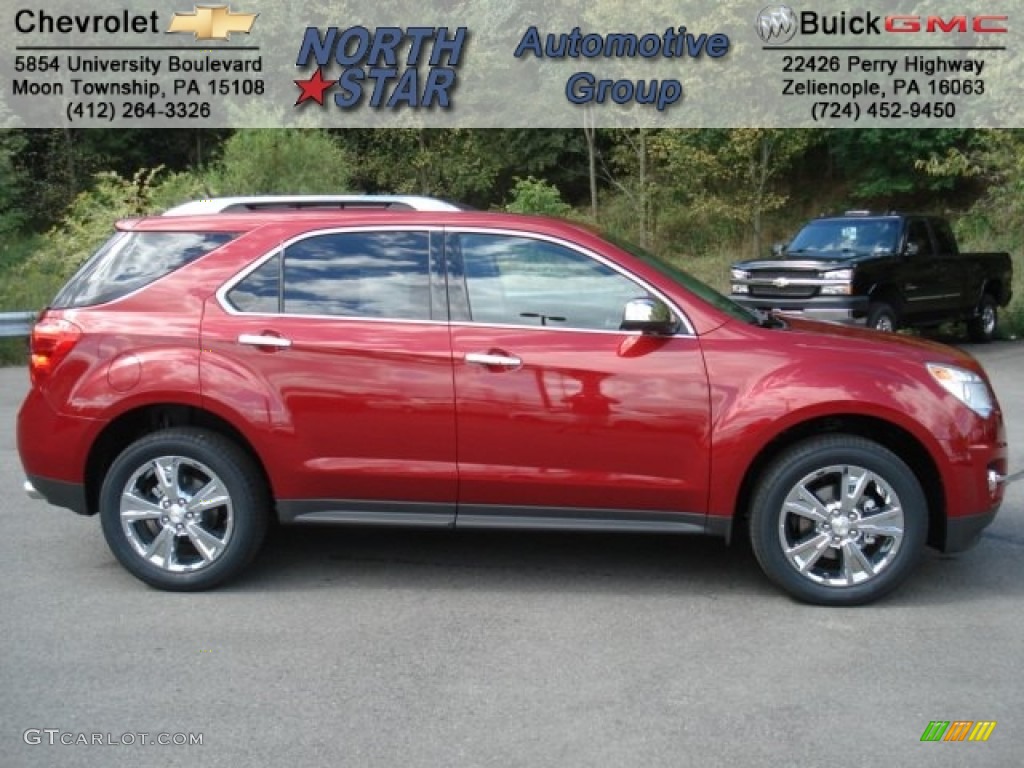 2013 Equinox LTZ AWD - Crystal Red Tintcoat / Brownstone/Jet Black photo #1