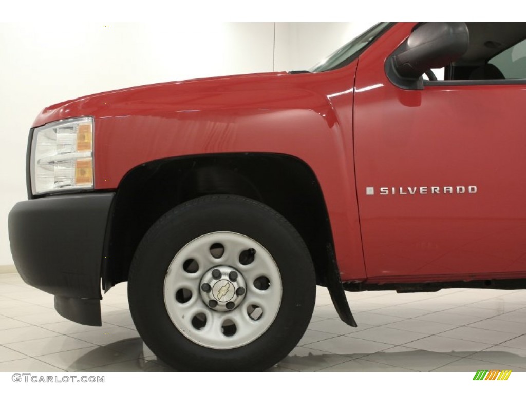 2007 Silverado 1500 Work Truck Regular Cab - Victory Red / Dark Charcoal photo #13