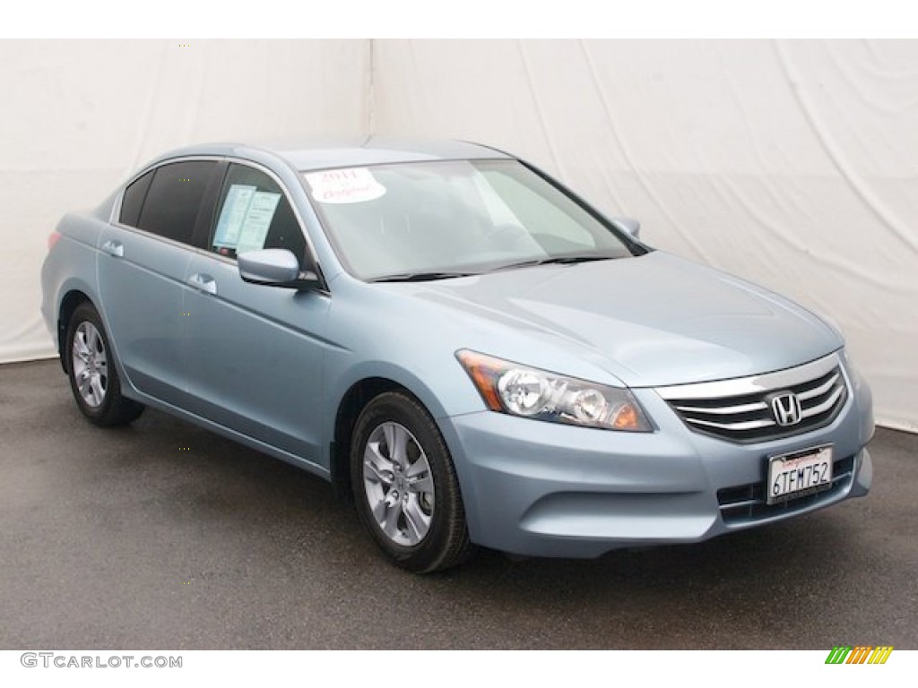 2011 Accord LX-P Sedan - Celestial Blue Metallic / Black photo #6