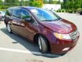 2011 Dark Cherry Pearl Honda Odyssey Touring Elite  photo #3