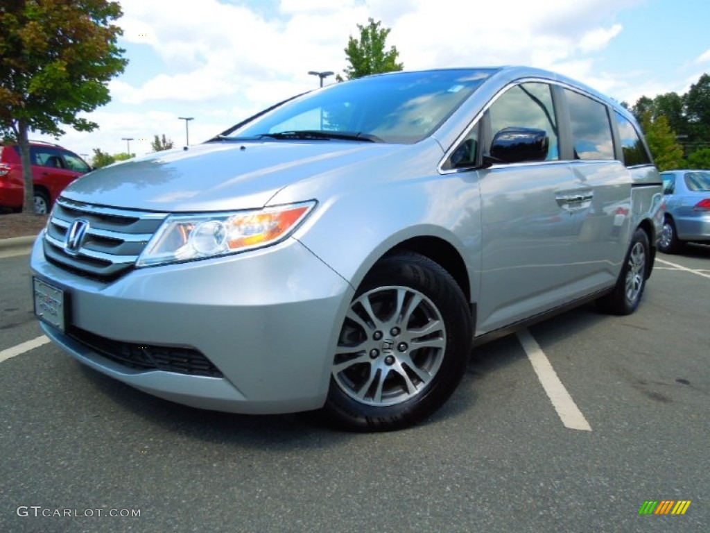 2011 Odyssey EX - Alabaster Silver Metallic / Gray photo #1