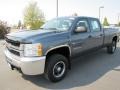 2008 Blue Granite Metallic Chevrolet Silverado 2500HD LS Crew Cab 4x4  photo #1