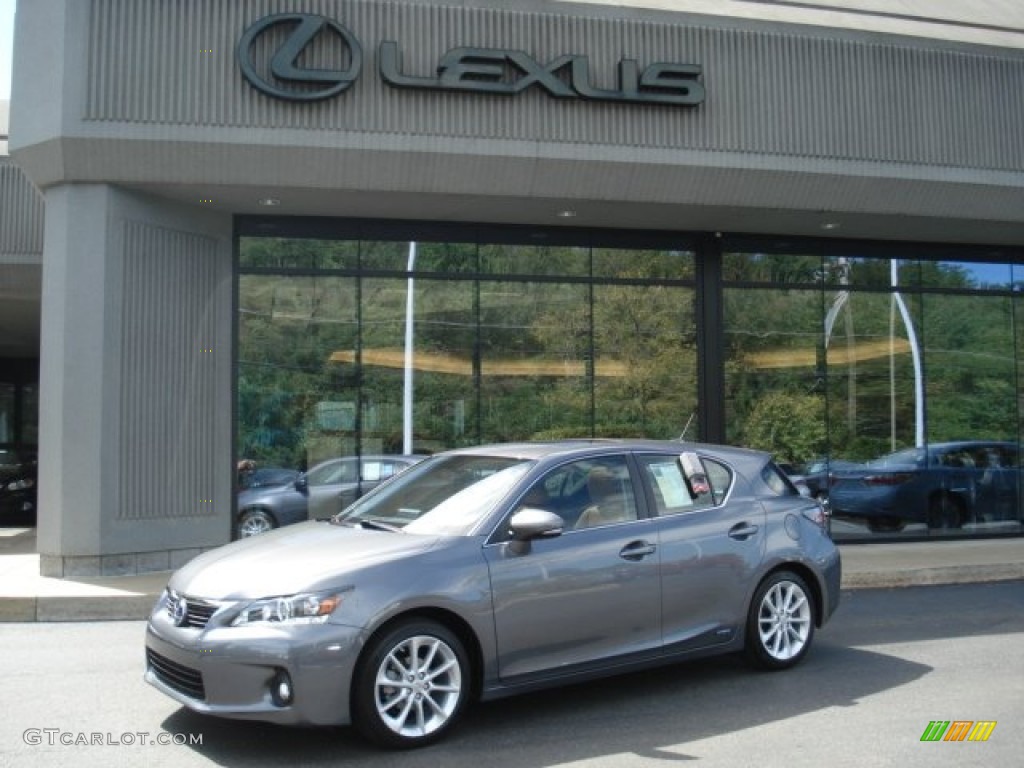 2012 CT 200h Hybrid Premium - Nebula Gray Pearl / Caramel Nuluxe photo #1