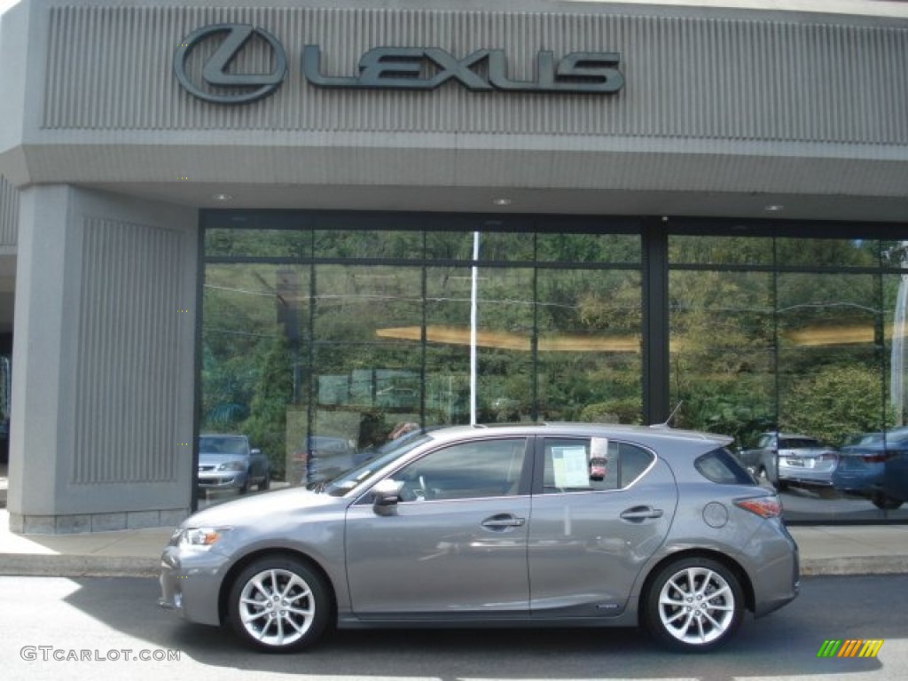 2012 CT 200h Hybrid Premium - Nebula Gray Pearl / Caramel Nuluxe photo #2