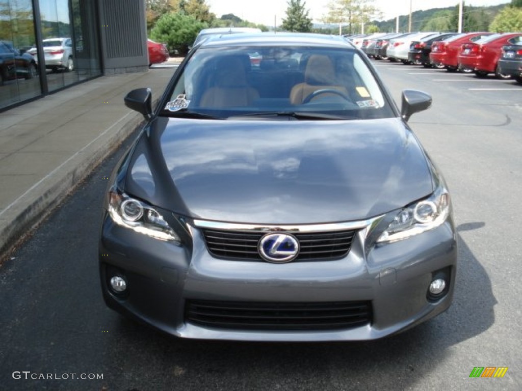 2012 CT 200h Hybrid Premium - Nebula Gray Pearl / Caramel Nuluxe photo #3