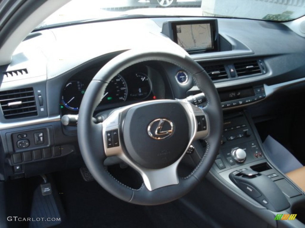 2012 CT 200h Hybrid Premium - Nebula Gray Pearl / Caramel Nuluxe photo #9