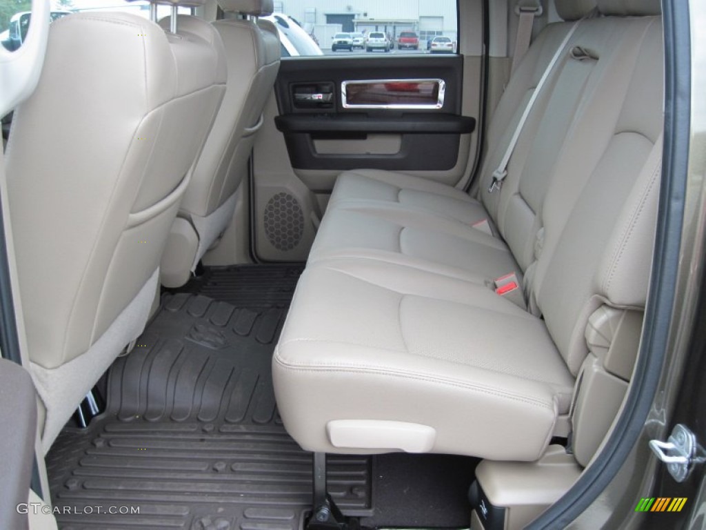 Light Pebble Beige/Bark Brown Interior 2012 Dodge Ram 2500 HD Laramie Mega Cab 4x4 Photo #70685215