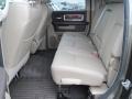 2012 Dodge Ram 2500 HD Light Pebble Beige/Bark Brown Interior Rear Seat Photo