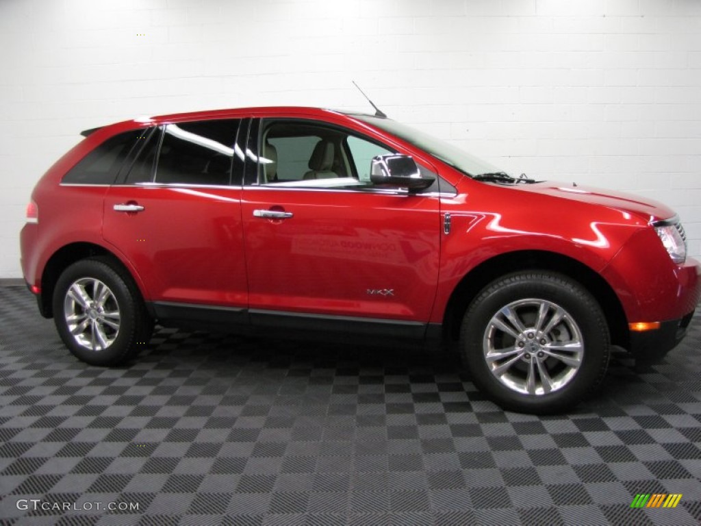 2010 MKX AWD - Red Candy Metallic / Medium Light Stone photo #8