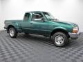 2000 Amazon Green Metallic Ford Ranger XLT SuperCab 4x4  photo #5