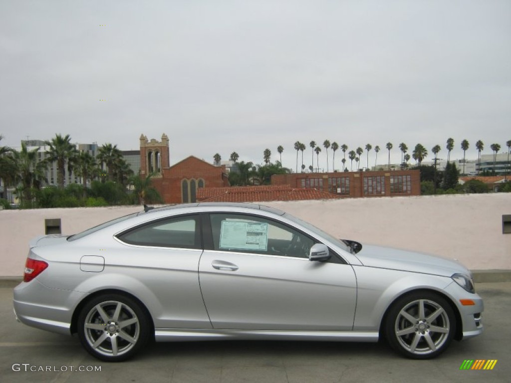 2013 C 350 Coupe - Iridium Silver Metallic / Black photo #3