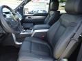2012 Ford F150 Raptor Black Leather/Cloth Interior Front Seat Photo