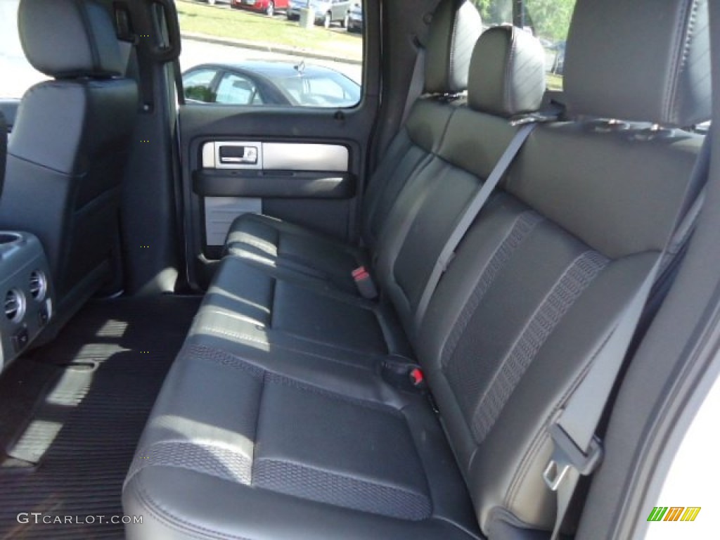 Raptor Black Leather/Cloth Interior 2012 Ford F150 SVT Raptor SuperCrew 4x4 Photo #70690154