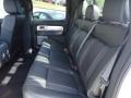 2012 Ford F150 Raptor Black Leather/Cloth Interior Rear Seat Photo
