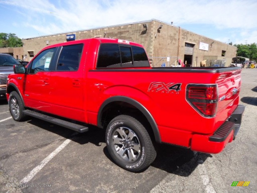 2012 F150 FX4 SuperCrew 4x4 - Race Red / Black photo #4