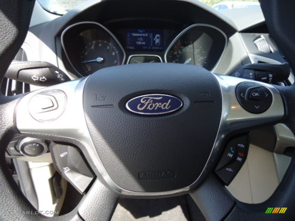 2013 Focus SE Sedan - Sterling Gray / Medium Light Stone photo #13