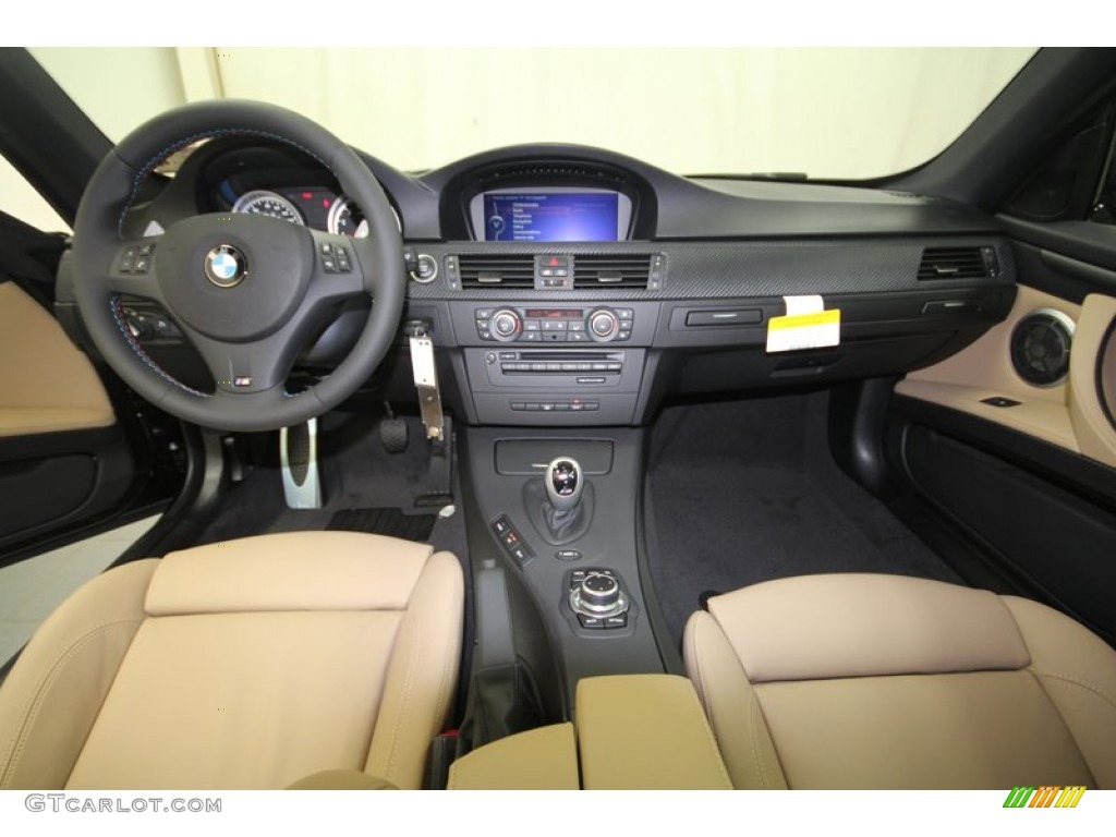 2013 BMW M3 Coupe Bamboo Beige Dashboard Photo #70690800