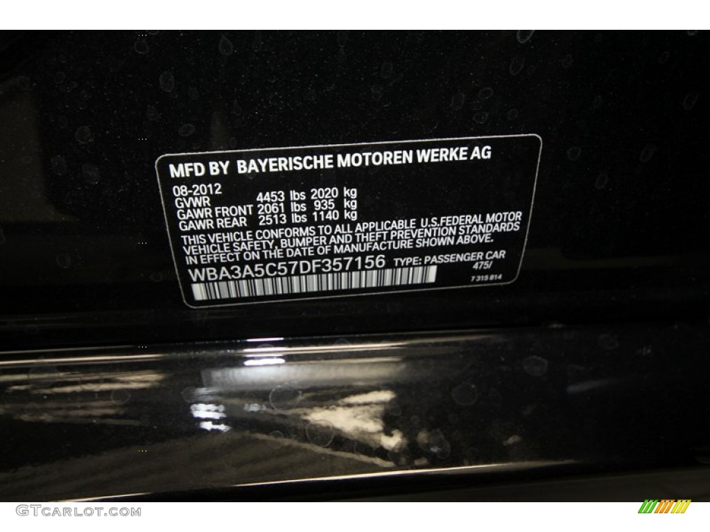 2013 3 Series 328i Sedan - Black Sapphire Metallic / Black photo #10