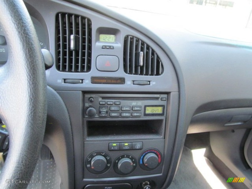 2004 Elantra GLS Sedan - Moonlit Blue / Gray photo #14