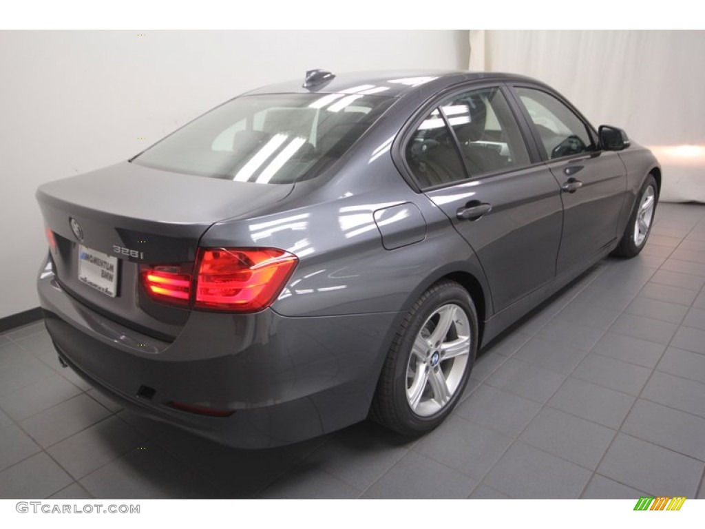 2013 3 Series 328i Sedan - Mineral Grey Metallic / Black photo #8