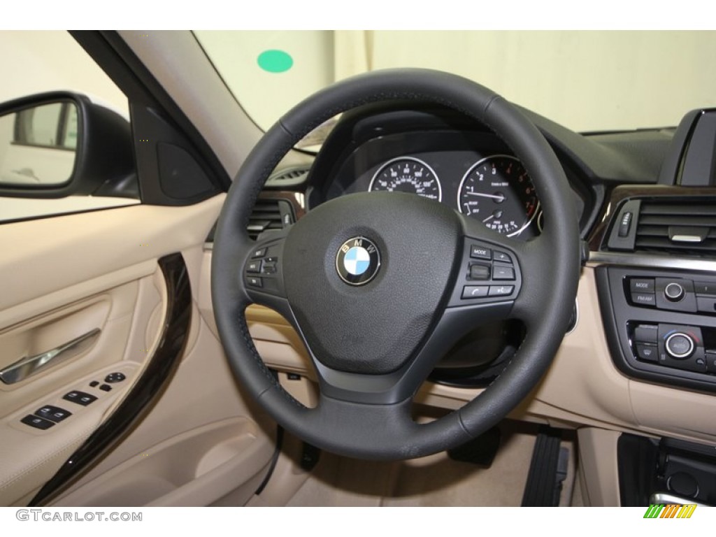 2013 3 Series 328i Sedan - Alpine White / Venetian Beige photo #26