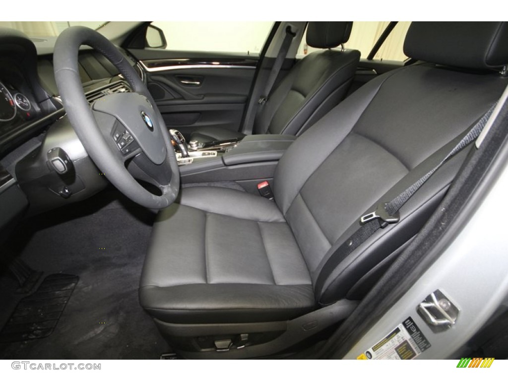 Black Interior 2013 BMW 5 Series 528i Sedan Photo #70694852