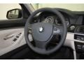 Oyster/Black 2013 BMW 5 Series 528i Sedan Steering Wheel