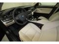 Oyster/Black Interior Photo for 2013 BMW 5 Series #70695407