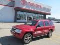 2004 Inferno Red Pearl Jeep Grand Cherokee Overland 4x4  photo #1