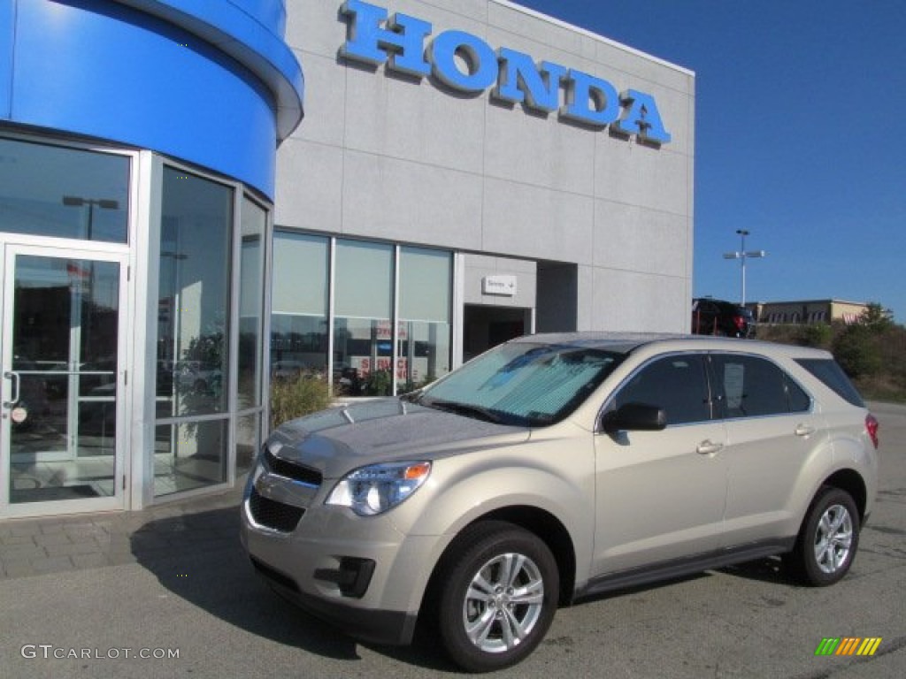 2011 Equinox LS AWD - Gold Mist Metallic / Light Titanium/Jet Black photo #1