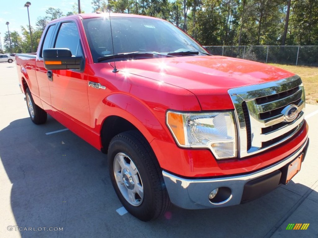 2012 F150 XLT SuperCab - Race Red / Steel Gray photo #1